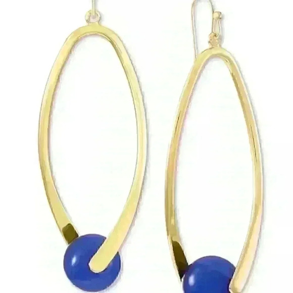 Alfani Single Bead New Open Drop Earrings - Picture 2 of 2